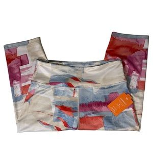 TekGear Drytek NWT Workout Mid-Rise Capris Leggings Size Large